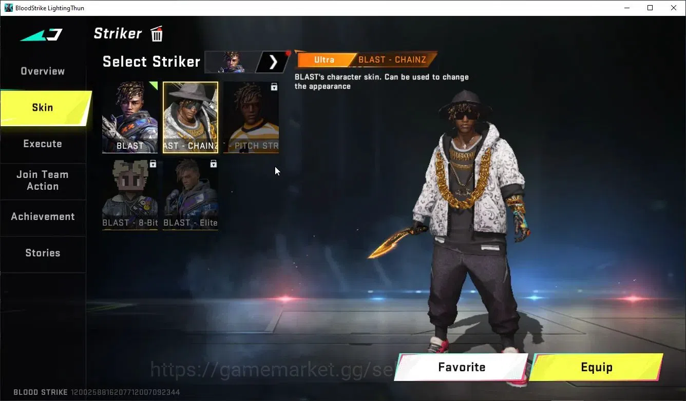 Blood Strike Accounts Collab Skin ASIA|ETERNAL AUG,Karl98K+MELEE TalonKnife,Kukri,AXE|Collab Enzo-Kraken,BLEACH TOSHIRO,TR 14