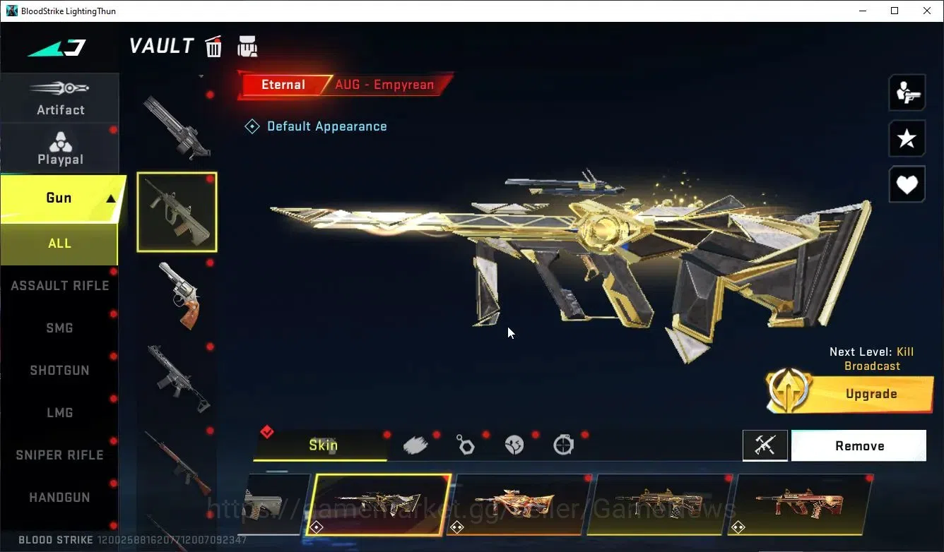 Blood Strike Accounts Collab Skin ASIA|ETERNAL AUG,Karl98K+MELEE TalonKnife,Kukri,AXE|Collab Enzo-Kraken,BLEACH TOSHIRO,TR 18