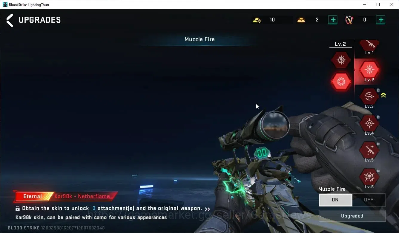 Blood Strike Accounts Collab Skin ASIA|ETERNAL AUG,Karl98K+MELEE TalonKnife,Kukri,AXE|Collab Enzo-Kraken,BLEACH TOSHIRO,TR 20