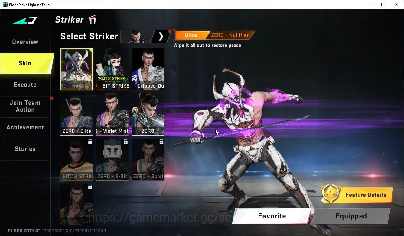 Blood Strike Accounts Collab Skin ASIA|ETERNAL AUG,Karl98K+MELEE TalonKnife,Kukri,AXE|Collab Enzo-Kraken,BLEACH TOSHIRO,TR 6