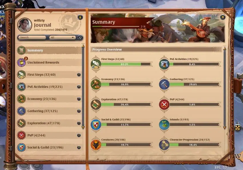 Albion Online Accounts ASIA | 3,49M Total Fame - 10M Silver | T8 Ore Mine image 12