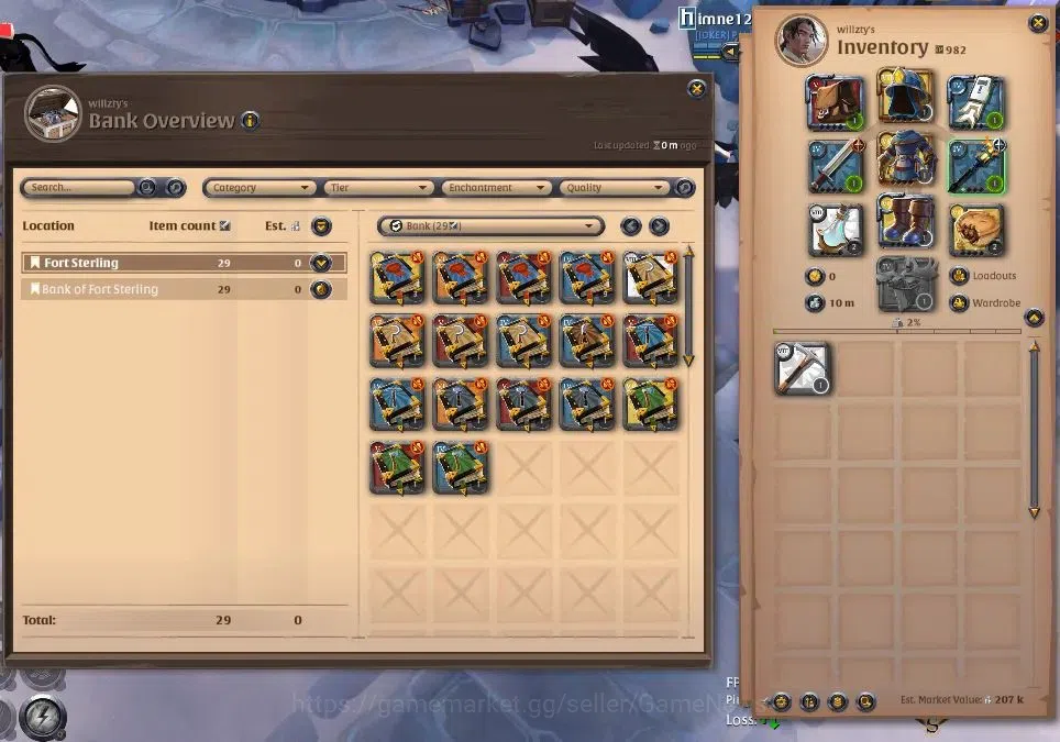 Albion Online Accounts ASIA | 3,49M Total Fame - 10M Silver | T8 Ore Mine image 2
