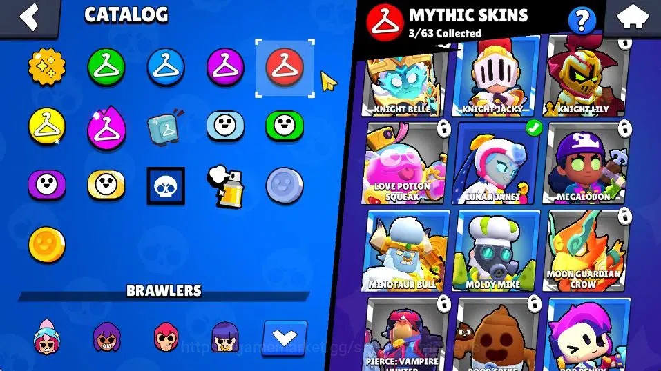 Brawl Stars Accounts 3972 Trophies, 36 Brawlers, 7 Max Lvl , 3 Mythic [ image 13