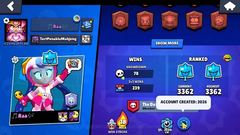 Brawl Stars Accounts 3972 Trophies, 36 Brawlers, 7 Max Lvl , 3 Mythic [ image 4