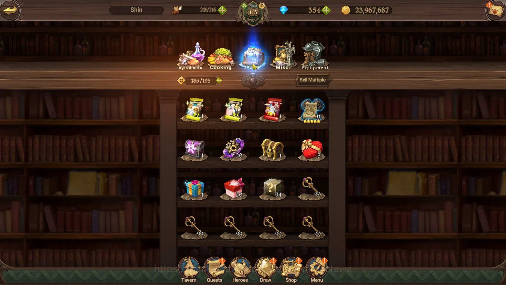 The Seven Deadly Sins: Grand Cross Accounts Midgame Asia|5,1 M CC|354 DM+190 LS|2 LR+9 UR+Collab[Fire 19