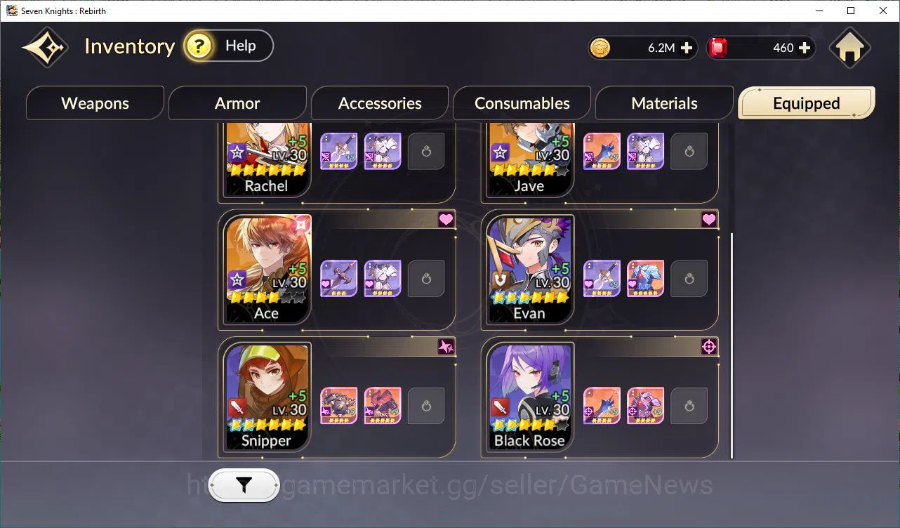 Seven Knights Re:Birth Accounts [Re;BIRTH] Global | 8 Legendary (TeoT2, Eileene*6, image 3
