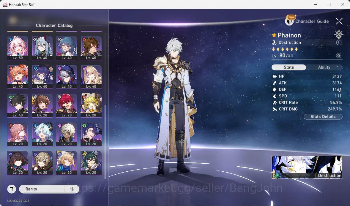 Honkai Star Rail Accounts ASIA|TL69|13limit|Premteam(PhainonE2+sign,castoric image 13