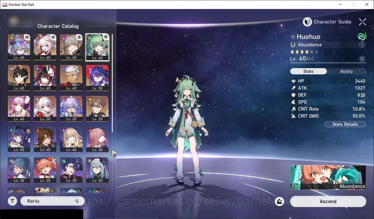 Honkai Star Rail Accounts End Game Asia|TL 50|8 Limited|(SW LV999)+Sign Huohuo E1,Fu Xuan E1,Sparxie,Sparkle,Acheron,HD 4