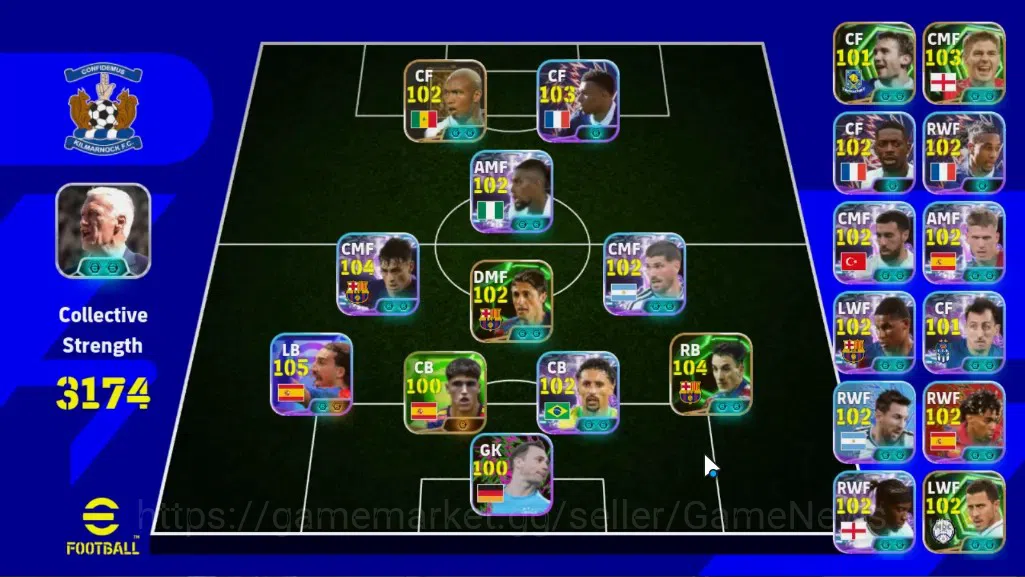 eFootball Accounts Others Android|Pack France|7Epic Albert Ferrer,Edmilson|Show Time Marc Cucurella,Pedri,Rodrigo De 1