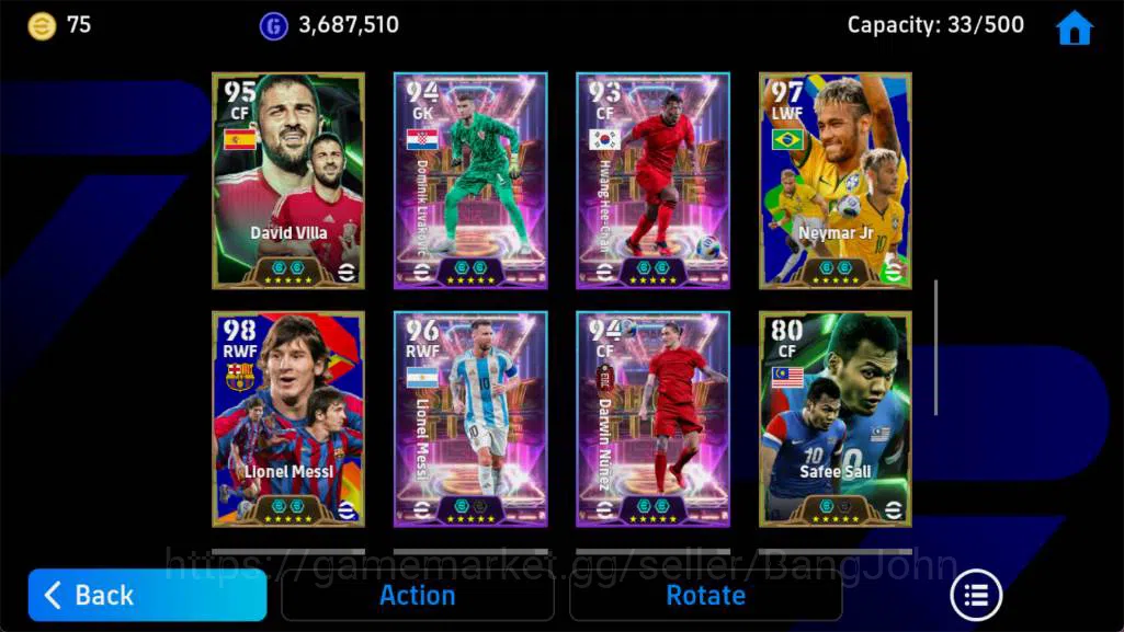 eFootball Accounts Android, Pwr 3164,J Cruyff epc,massi barca,neymar  image 4