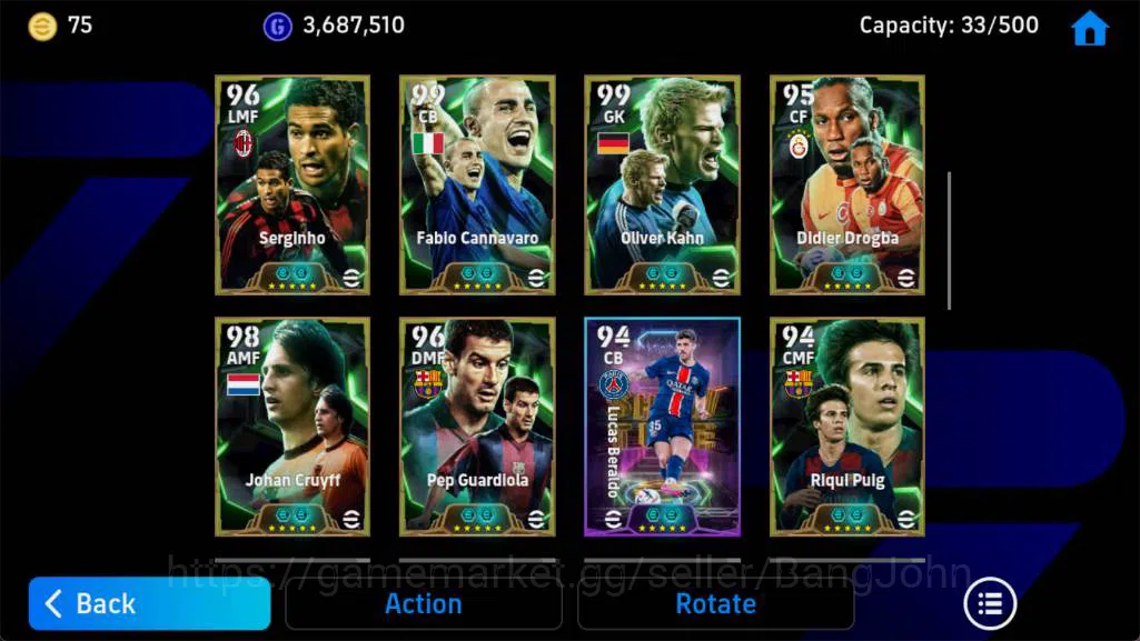 eFootball Accounts Android, Pwr 3164,J Cruyff epc,massi barca,neymar  image 5