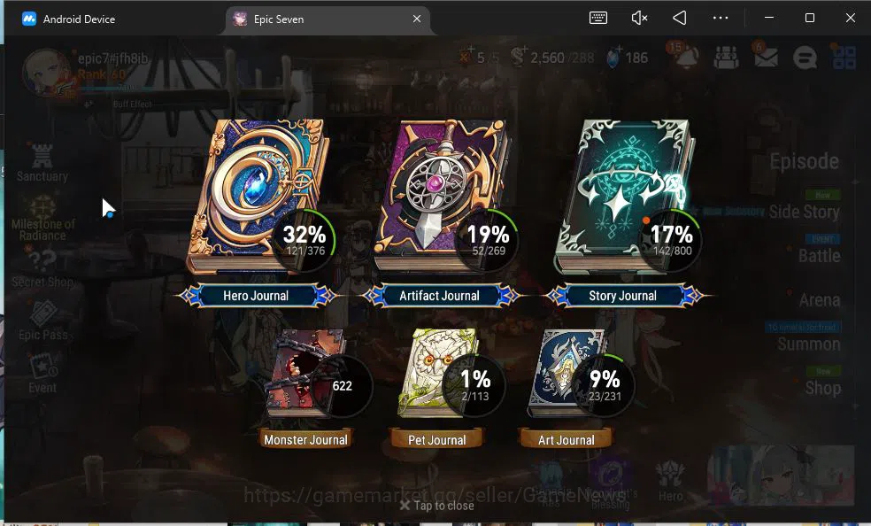 Epic Seven Accounts GLOBAL Unverif|New Era|9 ML(Belian,A Tywin,Straze, image 10