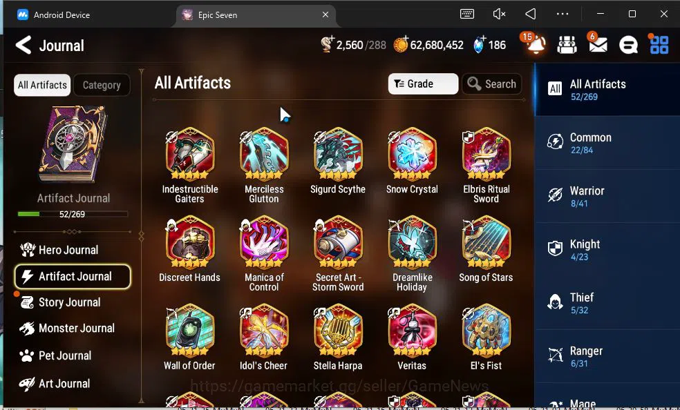 Epic Seven Accounts GLOBAL Unverif|New Era|9 ML(Belian,A Tywin,Straze, image 14