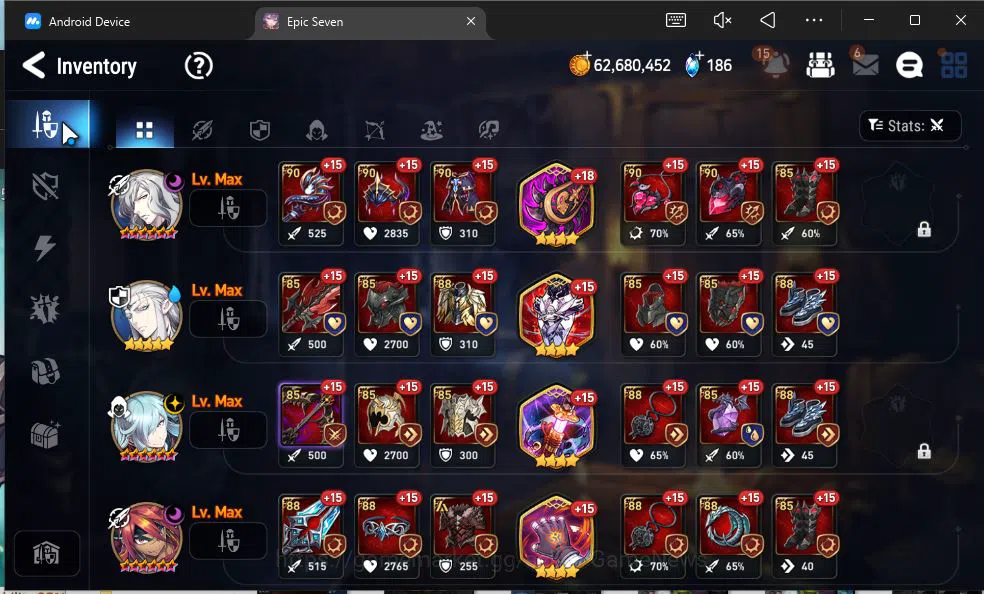 Epic Seven Accounts GLOBAL Unverif|New Era|9 ML(Belian,A Tywin,Straze, image 15