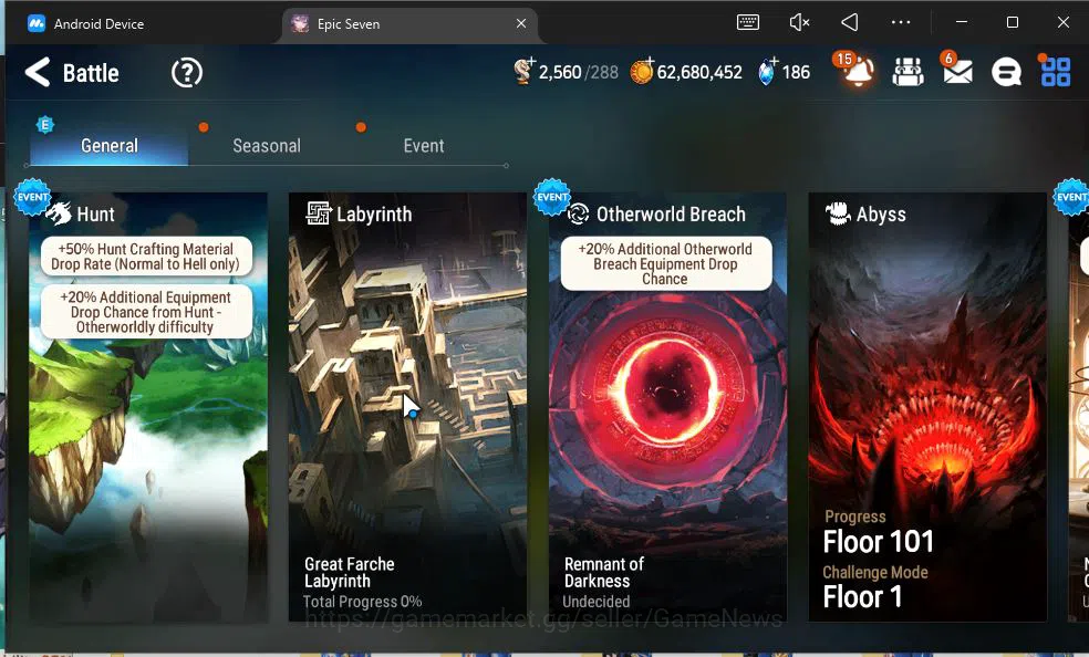 Epic Seven Accounts GLOBAL Unverif|New Era|9 ML(Belian,A Tywin,Straze, image 6