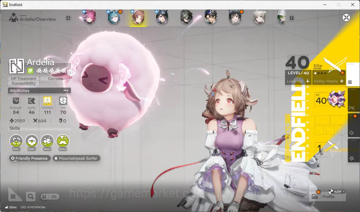 Arknights: Endfield Accounts ASIA, LVL 36, Yvonne sign, Ardelia sign p1, Tangta image 5