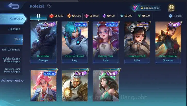 Mobile Legends: Bang Bang Accounts Hero 113 | Skin 227 | Legend Valir, HxH Harit, Tra image 15