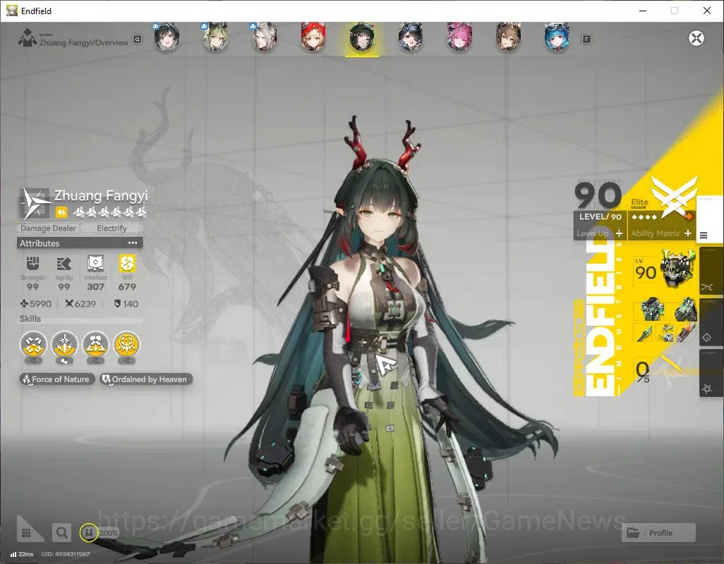 Arknights: Endfield Accounts ASIA|Lv 60|12 SSR(7Limit)+32(*6Wep)|[Fangyi,Tangta image 2