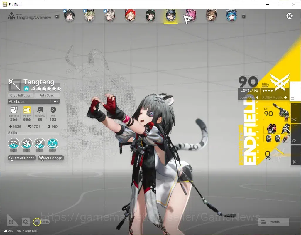 Arknights: Endfield Accounts ASIA|Lv 60|12 SSR(7Limit)+32(*6Wep)|[Fangyi,Tangta image 3