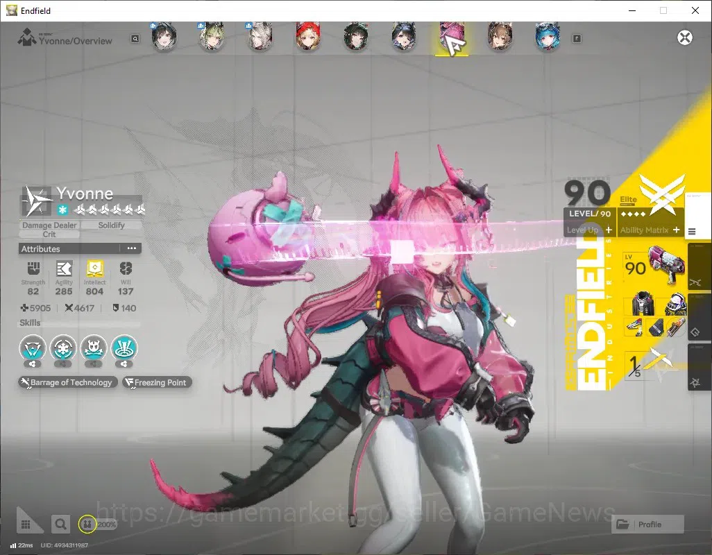 Arknights: Endfield Accounts ASIA|Lv 60|12 SSR(7Limit)+32(*6Wep)|[Fangyi,Tangta image 4