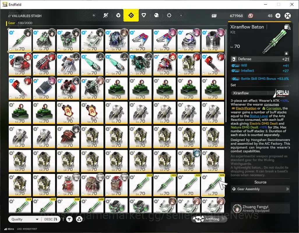 Arknights: Endfield Accounts ASIA|Lv 60|12 SSR(7Limit)+32(*6Wep)|[Fangyi,Tangta image 8