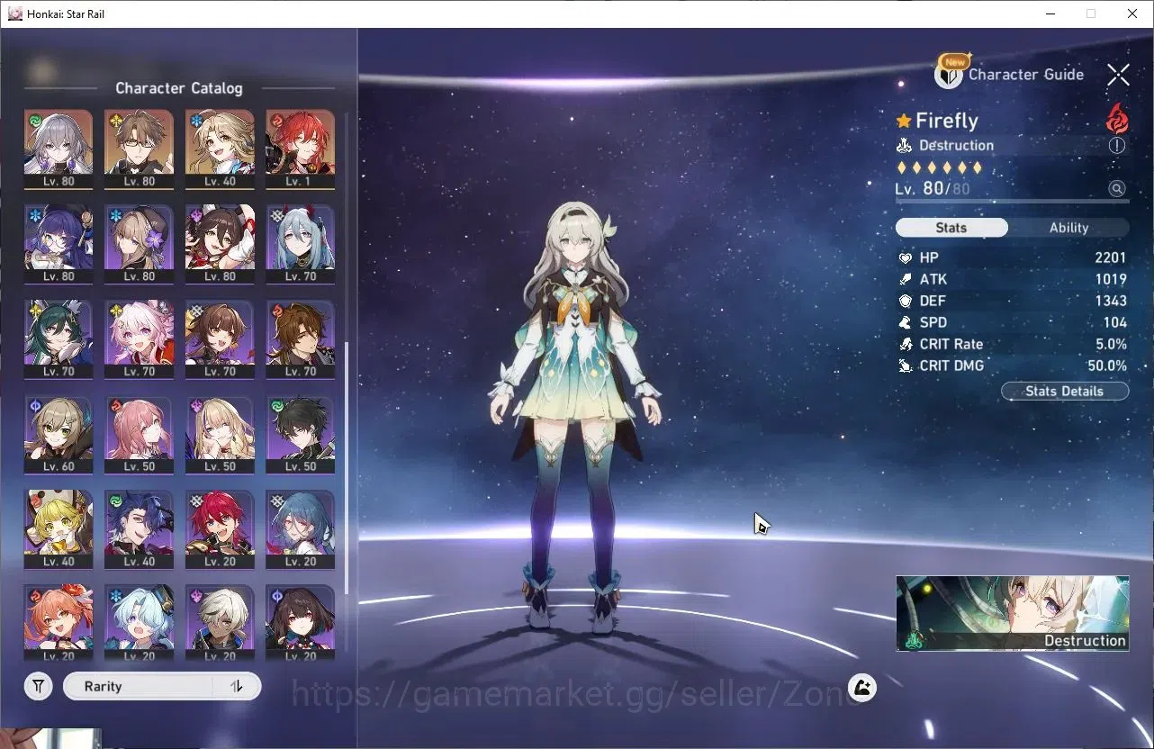 Honkai Star Rail Accounts ASIA TL 70| 17 Limited Char|Firefly Sign, Acheron image 2