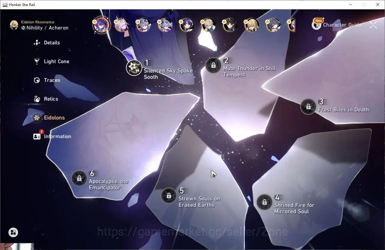Honkai Star Rail Accounts ASIA TL 70| 17 Limited Char|Firefly Sign, Acheron image 3