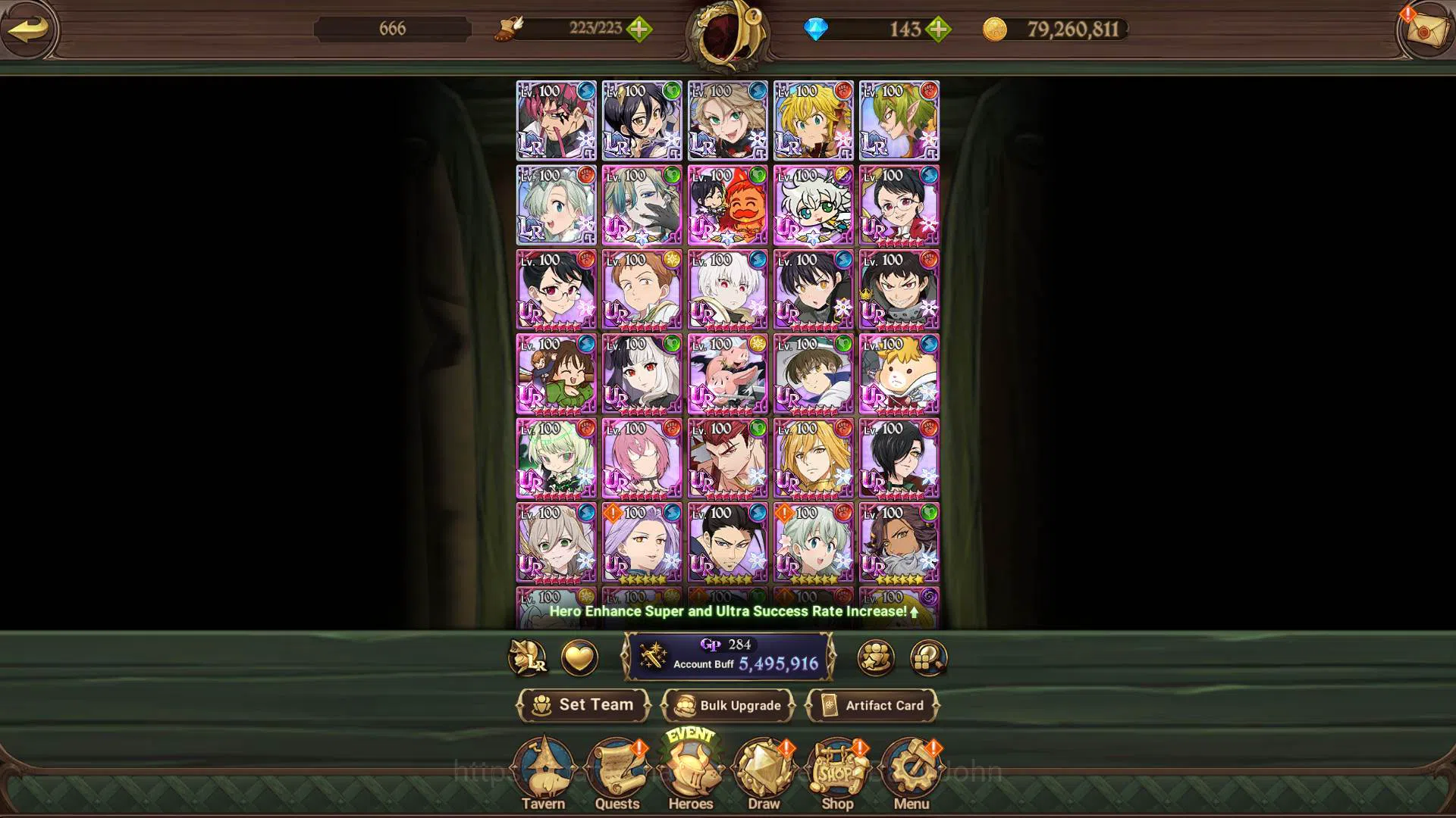 The Seven Deadly Sins: Grand Cross Accounts ASIA|5.4m CC|6LR Cusack,Merlin,Roxy,Meliodas,Helbr image 10