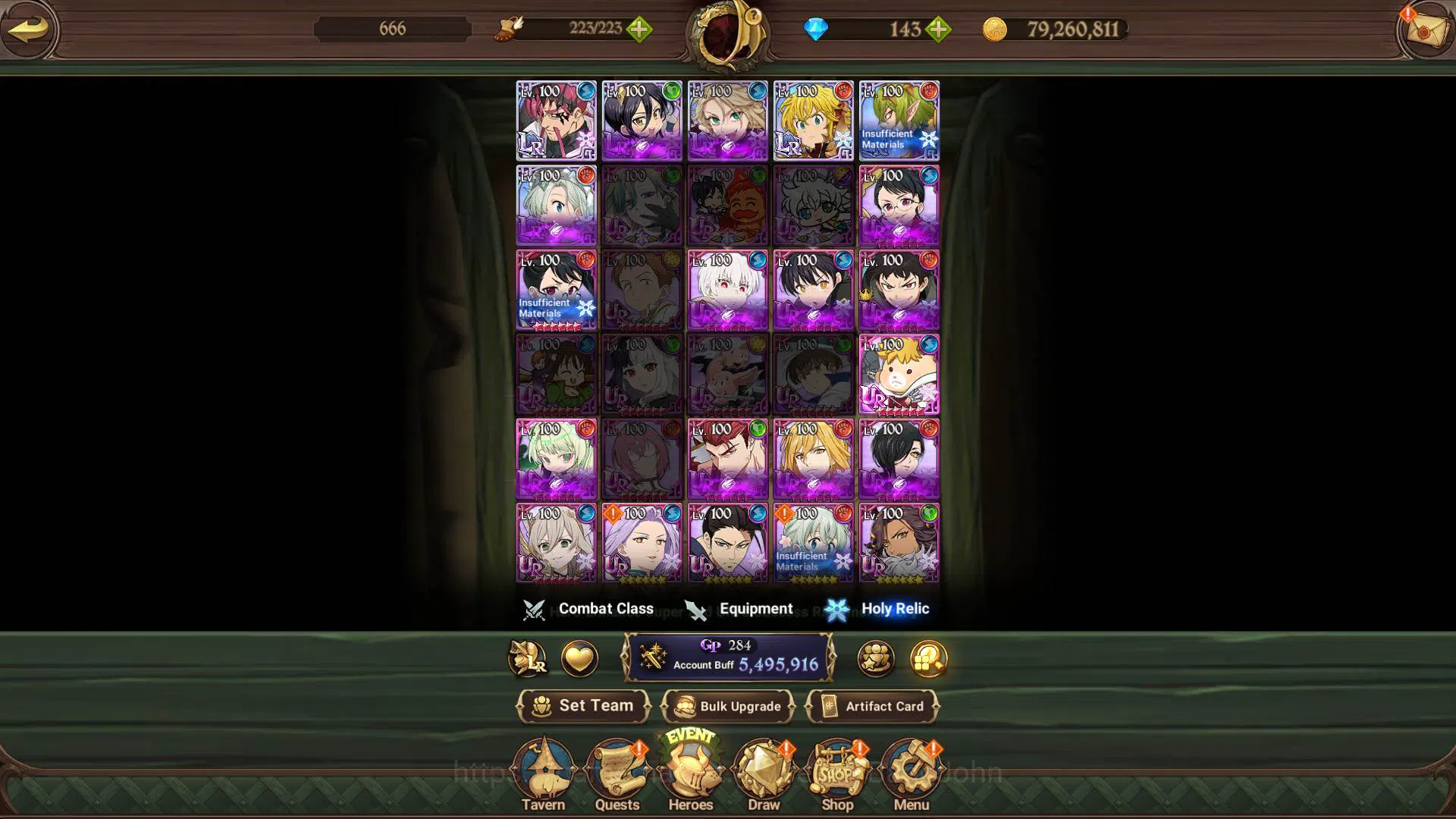The Seven Deadly Sins: Grand Cross Accounts ASIA|5.4m CC|6LR Cusack,Merlin,Roxy,Meliodas,Helbr image 11