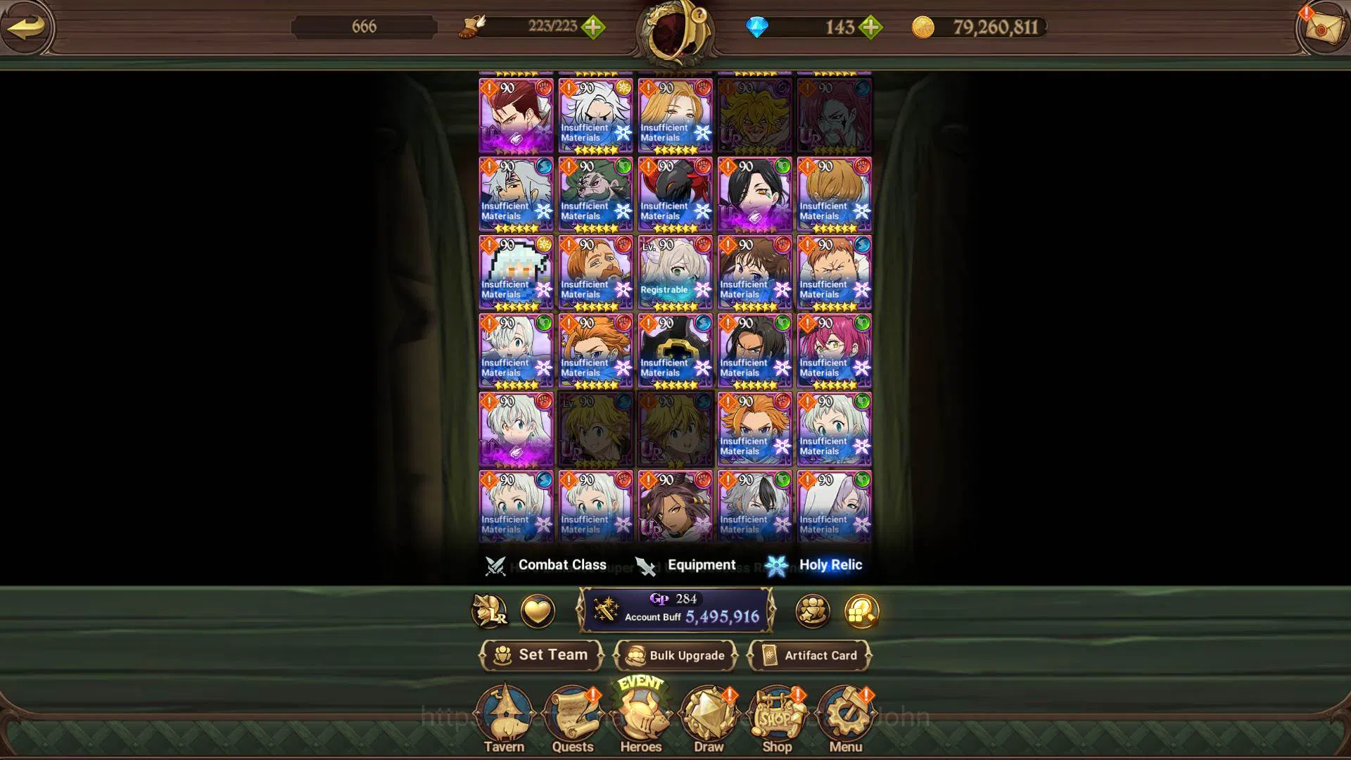 The Seven Deadly Sins: Grand Cross Accounts ASIA|5.4m CC|6LR Cusack,Merlin,Roxy,Meliodas,Helbr image 12