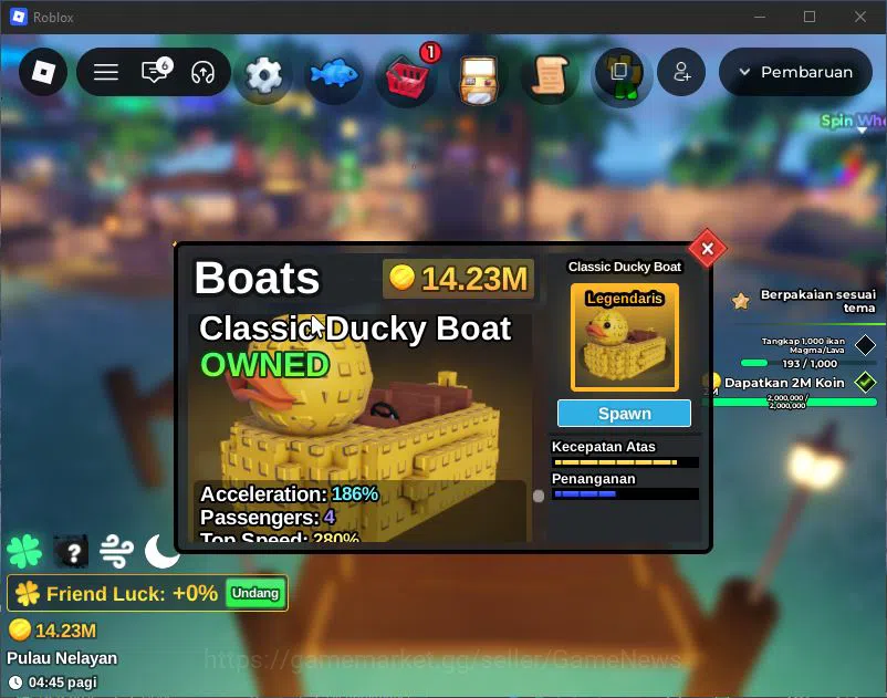 Roblox Accounts [Fish It] Lv 844 |1 SC (Element) 3 Myth (Bamboo,et image 12