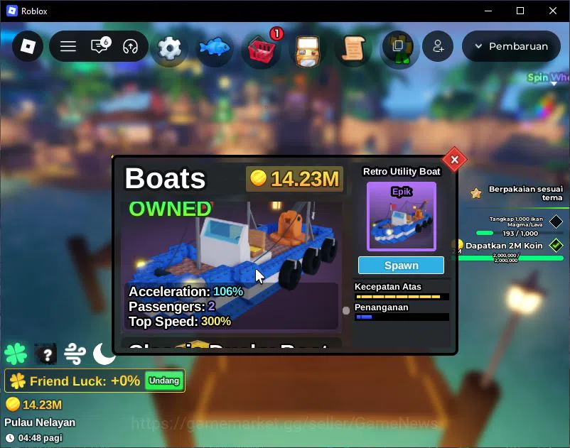 Roblox Accounts [Fish It] Lv 844 |1 SC (Element) 3 Myth (Bamboo,et image 13