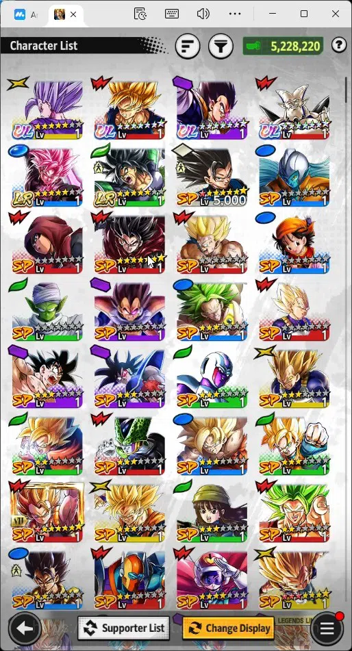 Dragon Ball Legends Accounts Global | Lvl 147|5.2M Total Power|977 CC|2 LR|4 UL image 12