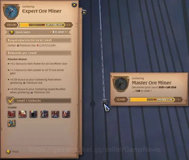 Albion Online Accounts High-End ASIA| 1,6M Total Fame - 6,86 Silver |T6 Ore Miner - T6 Great Fire Staff Build|SwiftClaw 3