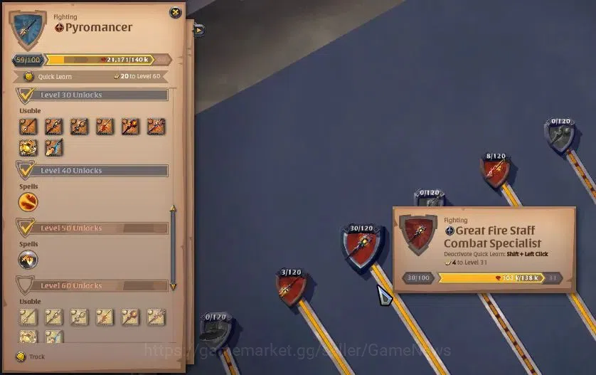 Albion Online Accounts High-End ASIA| 1,6M Total Fame - 6,86 Silver |T6 Ore Miner - T6 Great Fire Staff Build|SwiftClaw 4