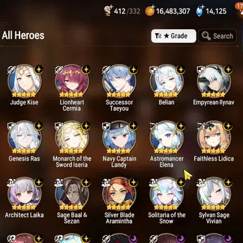 Epic Seven Accounts High-End GLOBAL UnVerif|26ML(ScholN Yulha,Monarch Iseria,ZIO,Etc)+PByblis,Aube,Aubade,Ab Fumyr,Etc|Auto