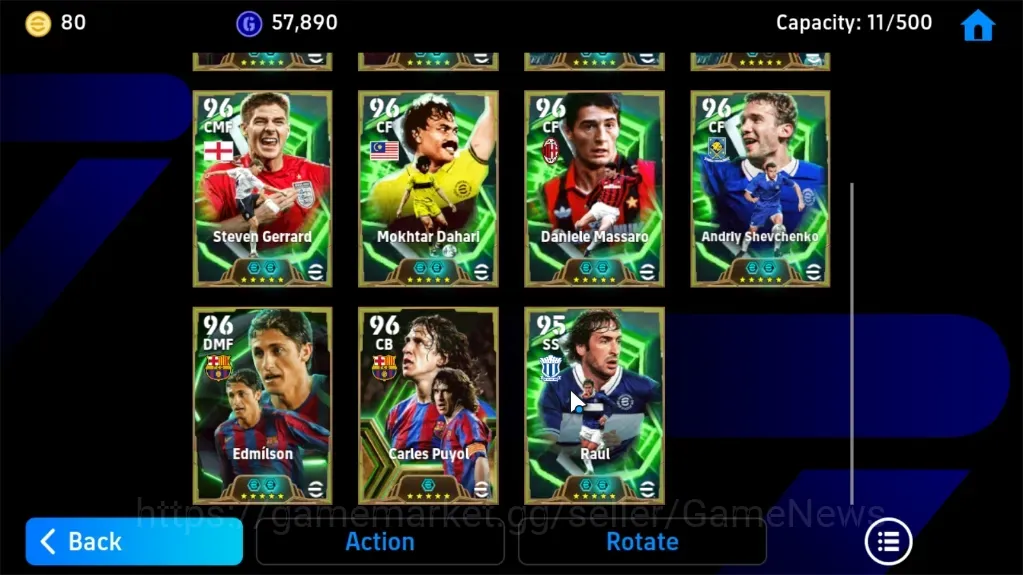 Buy eFootball Accounts - Android | Power 3152 | 8 Epic Francesco