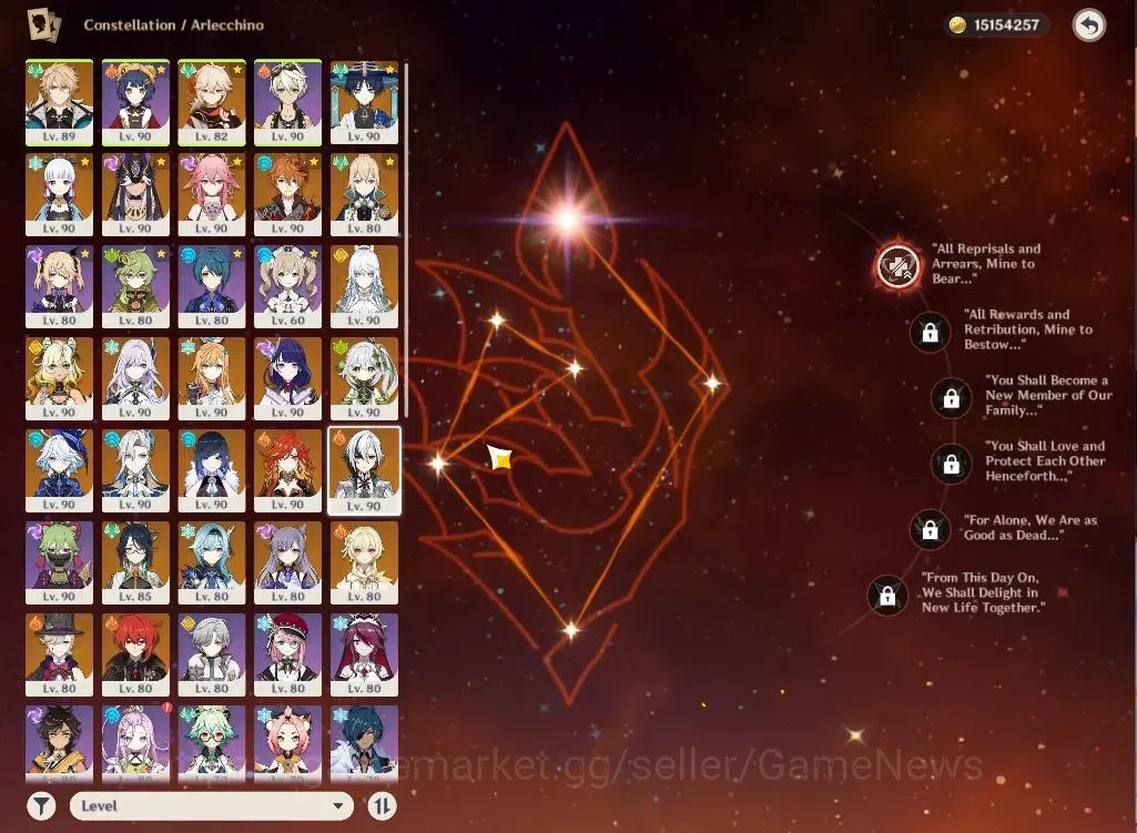 Genshin Impact Accounts ASIA|AR|PreamTeam (Srik,Neuvilette,Mavuika,Arlecch image 3