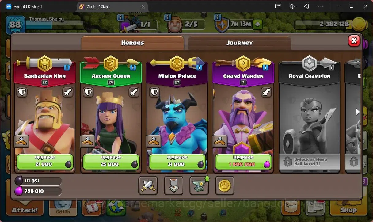 Clash of Clans Accounts Global | TH 12-BH 7 | LVL 88 | HH 6 | BK 22, AQ 24 image 10