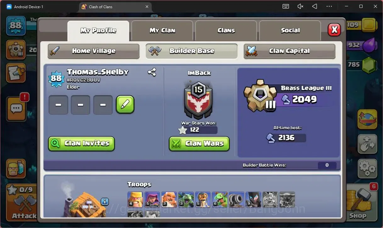 Clash of Clans Accounts Global | TH 12-BH 7 | LVL 88 | HH 6 | BK 22, AQ 24 image 14