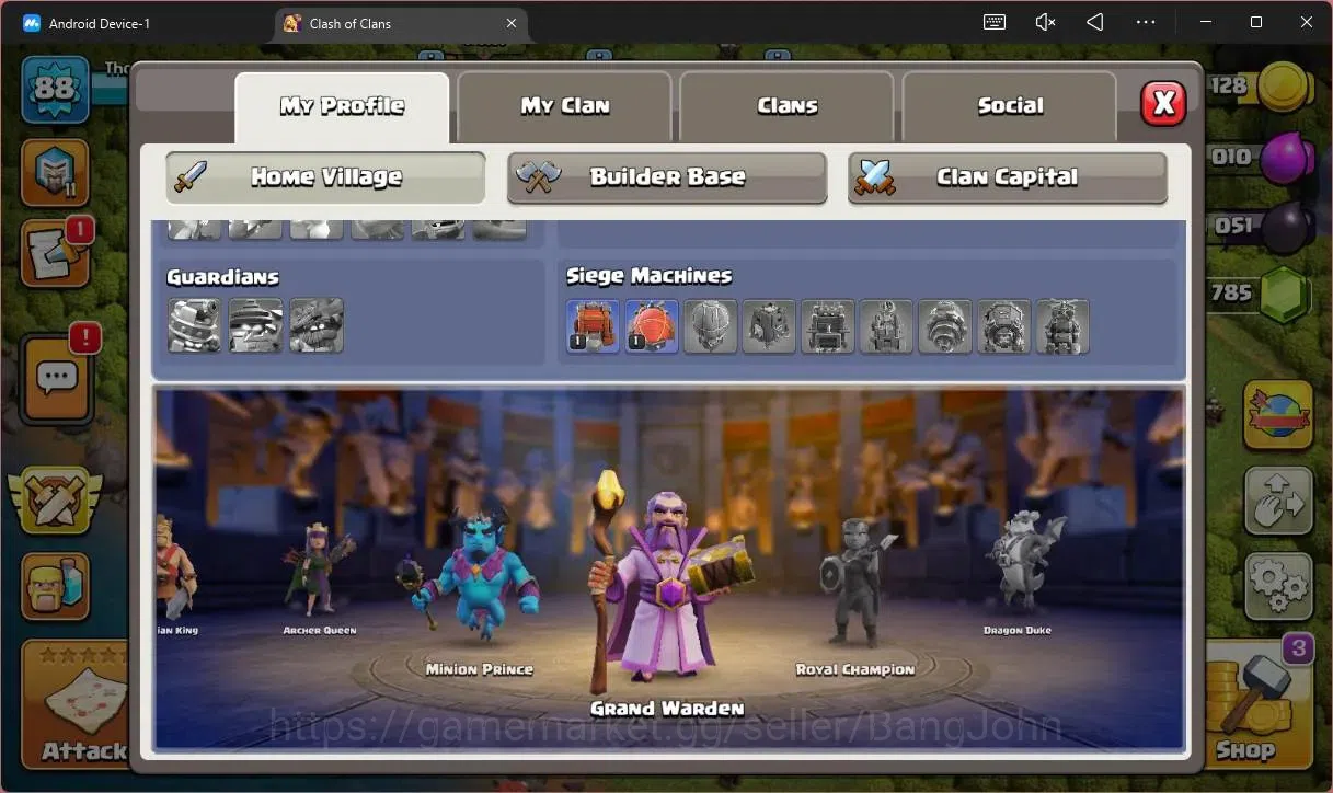 Clash of Clans Accounts Global | TH 12-BH 7 | LVL 88 | HH 6 | BK 22, AQ 24 image 3