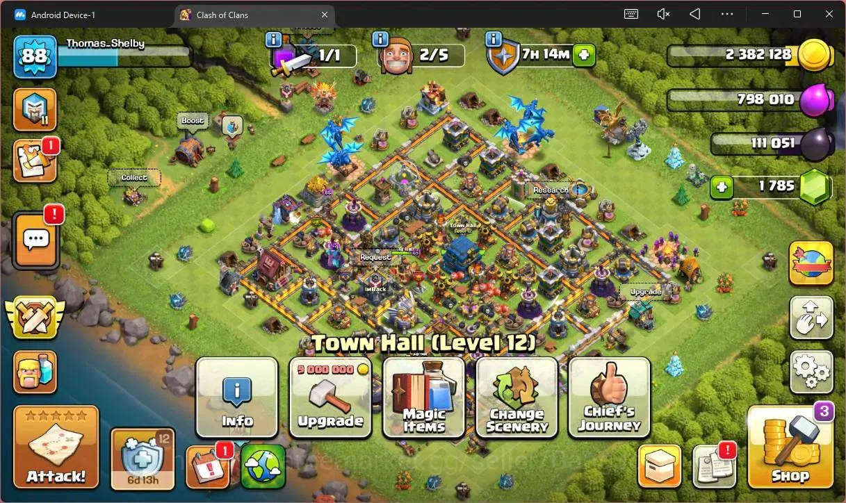 Clash of Clans Accounts Global | TH 12-BH 7 | LVL 88 | HH 6 | BK 22, AQ 24 image 4