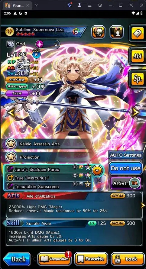 Grand Summoners Accounts Global | Rank 56|Illya TW,Summer Illya TW,Sublime image 4