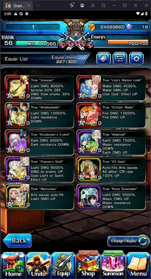 Grand Summoners Accounts Global | Rank 56|Illya TW,Summer Illya TW,Sublime image 6