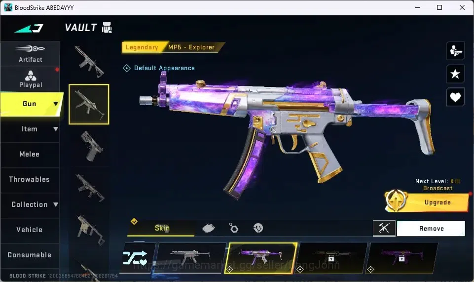 Blood Strike Accounts ASIA | 1 ETERNAL GUN: AUG | 3 LEGENDARY GUN | 25 P image 2