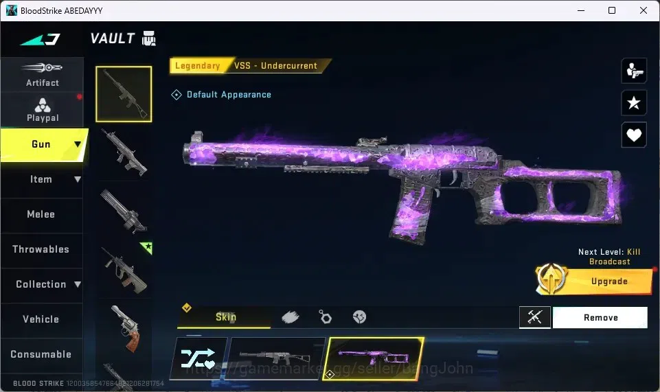 Blood Strike Accounts ASIA | 1 ETERNAL GUN: AUG | 3 LEGENDARY GUN | 25 P image 4