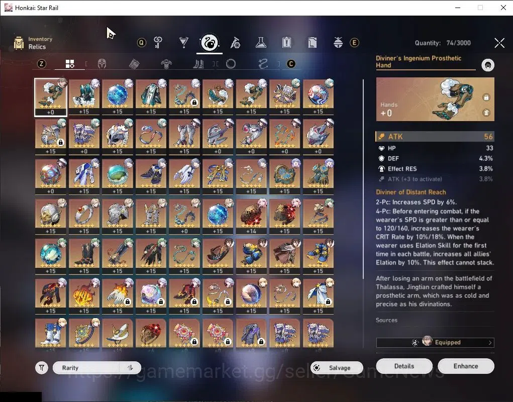 Honkai Star Rail Accounts Asia|TL 69|Saber Prem Team|14 Limited|[Ruan Mei E1 image 10