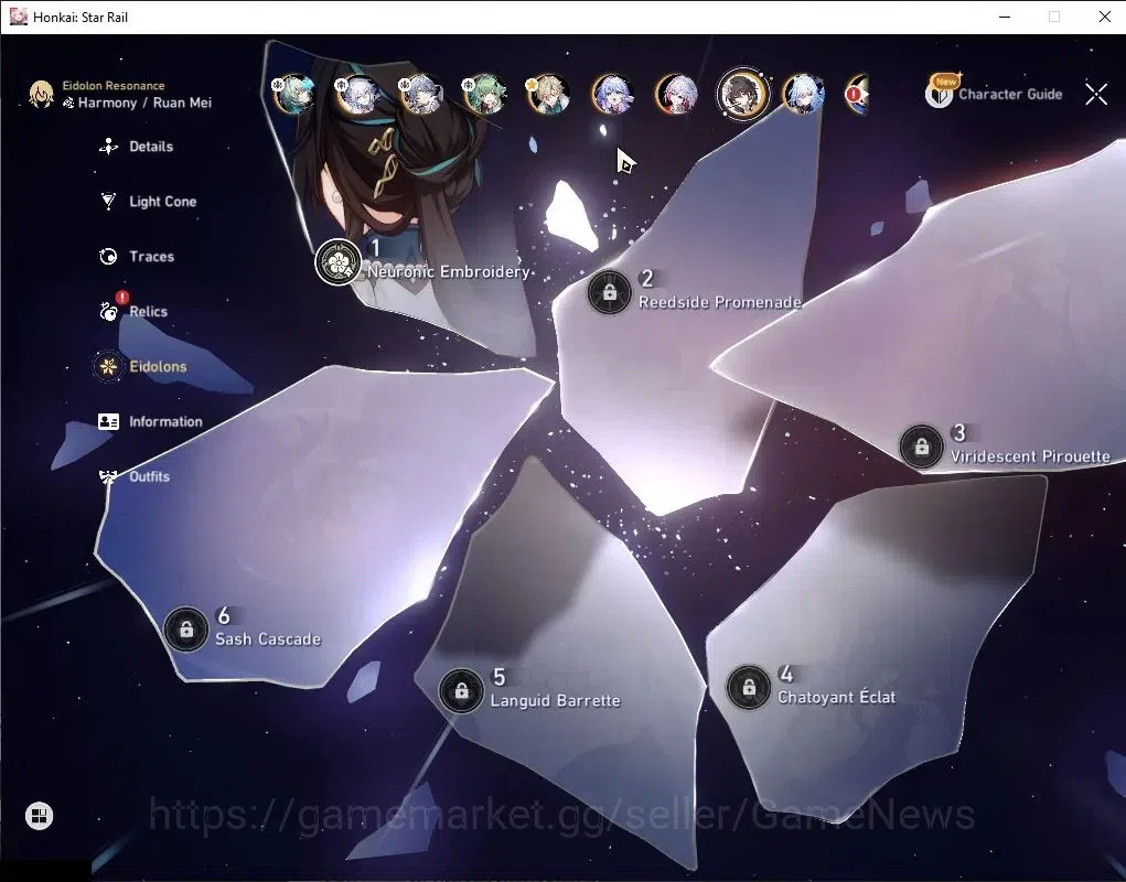 Honkai Star Rail Accounts Asia|TL 69|Saber Prem Team|14 Limited|[Ruan Mei E1 image 7