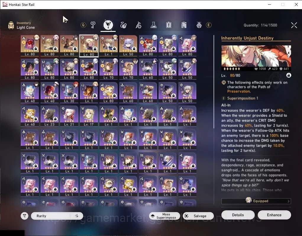 Honkai Star Rail Accounts Asia|TL 69|Saber Prem Team|14 Limited|[Ruan Mei E1 image 8