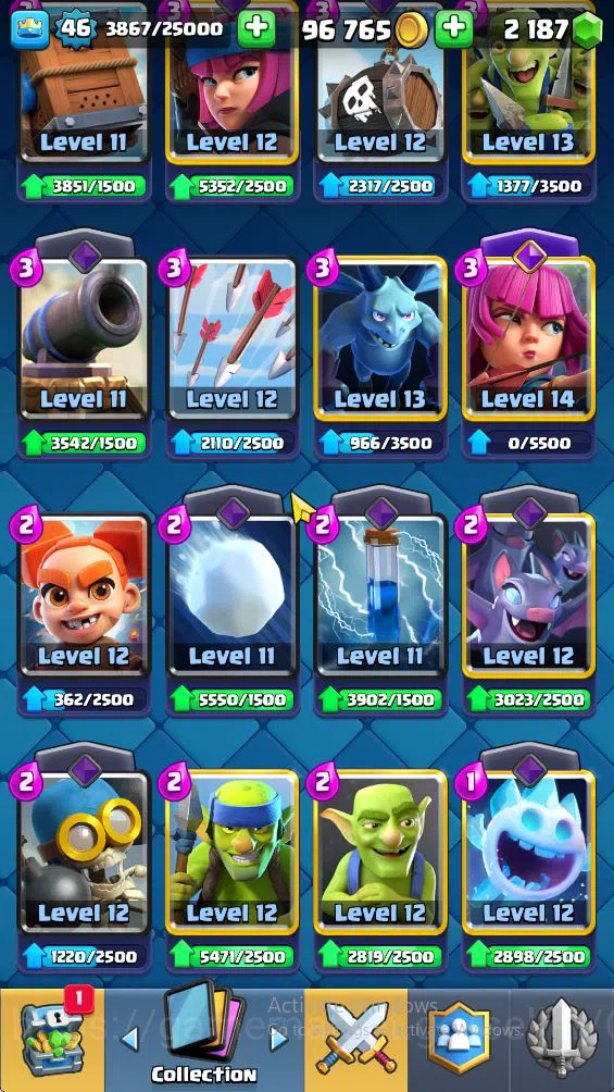 Clash Royale Accounts Lvl 46|Trop7475|KTL 14|Card 119|7 EVO,6 Cahmpion,2 image 3